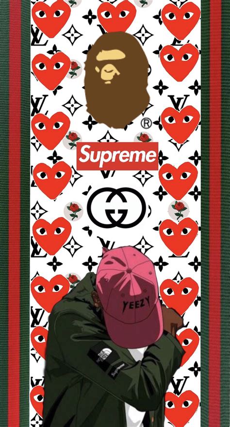 wallpaper supreme bape gucci|supreme gucci wallpaper.